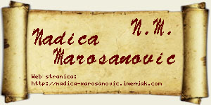 Nadica Marošanović vizit kartica